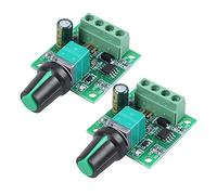 Giwnhvx Lot de 2 contrôleurs de vitesse de moteur réglables 1,8 V 3 V 5 V 6 V 7,2 V 12 V 2 A 30 W DC 1803BK