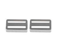 Giwnhvx Lot de 2 coques de micros pour guitare électrique - 1 coque Humbucker à deux lignes - Argenté