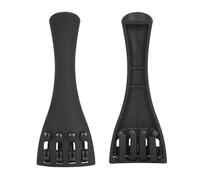 Giwnhvx Lot de 2 cordiers noirs en fibre de carbone avec 4 accordeurs et gut pour violon 4/4
