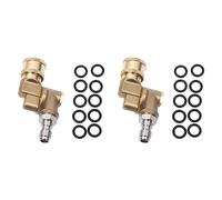 Giwnhvx Lot de 2 coupleurs pivotants à connexion rapide à 180° avec 5 angles et verrouillage de sécurité pour buse de nettoyeur haute pression