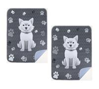 Giwnhvx Lot de 2 Coussinets Réutilisables pour Chiots 91,4 X 104,1 cm, Lavables, pour Le Dressage des Chiens, Coussinets Super Absorbants pour de Chien
