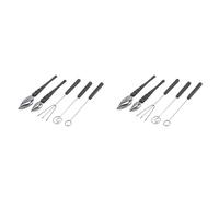 Giwnhvx Lot de 2 cuillères à dessin pour décorer, outils de plongée pour bonbons, ensemble de cuillères pour fourchettes de plongée, chocolat, set de cuillères cuisinières pour assiettes décoratives