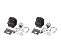Giwnhvx Lot de 2 cylindres de 40 mm 52 CC 1E40F-5 40-5 BG520 CG520 Kit de piston d'assemblage Bague Broche Clip Reconstruction Pièces de tondeuse