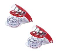 Giwnhvx Lot de 2 dénoyauteurs de cerises, dénoyauteurs de cerises, noyaux de cerises, faciles à presser avec poignée pour 6 cerises à la fois