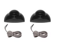 Giwnhvx Lot de 2 détecteurs de mouvement PIR à infrarouge pour sortie de porte d'ouverture automatique Noir
