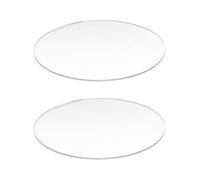 Giwnhvx Lot de 2 disques ronds en acrylique transparent de 3 mm d'épaisseur de 70 mm de diamètre