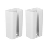 Giwnhvx Lot de 2 distributeurs magnétiques pour feuilles, porte-mouchoirs, distributeur de sacs poubelle pour réfrigérateur, cuisine, buanderie blanche