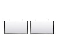 Giwnhvx Lot de 2 écrans de projection portables pour Home Cinéma Extérieur HD Blanc Pliable Anti-pli (120 pouces)