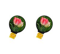 Giwnhvx Lot de 2 écrans LCD IPS de 1,28 pouces - Écran LCD coloré rond 240 x 240 - Pilote HD IPS LCD GC9A01