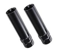 Giwnhvx Lot de 2 écrous de roue à carburant 7 douilles cannelées pour écrous de roue de rechange pour écrous de roue de 35,6 x 3,8 cm, 35,6 x 5,1 cm, 2,4 cm