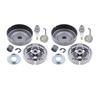 Giwnhvx Lot de 2 embrayages et pignons pour tronçonneuse MS310 MS390 029 039 avec rondelle de roulement à aiguille E-Clip engrenage à vis sans fin