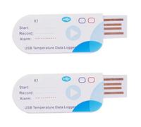 Giwnhvx Lot de 2 enregistreurs de température USB 14400 points USB 60 jours IP65