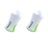 Giwnhvx Lot de 2 entonnoirs à légumes en spirale en acier inoxydable ABS pour carottes, concombres