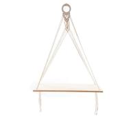 Giwnhvx Lot de 2 étagères en bois bohème faites à la main pour plantes flottantes en corde Support décoratif C