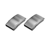 Giwnhvx Lot de 2 fermoirs de rechange en acier inoxydable pour montre - 20 mm