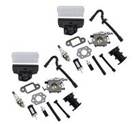 Giwnhvx Lot de 2 filtres à air carburateur pour tronçonneuse 021 023 025 MS210 MS230 MS250 250 1123 120 0605, 1123 160 1650