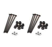Giwnhvx Lot de 2 goupilles de vis à bras oscillant avant et arrière avec manchon d'arbre pour 144002 144010 124016 124017 RC Car Parts Accessories
