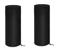Giwnhvx Lot de 2 housses de chauffage de terrasse imperméables en tissu Oxford 210D - Protection coupe-vent - Environ 50 x 50 x 120 cm