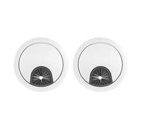 Giwnhvx Lot de 2 œillets en acier inoxydable pour ordinateur de bureau Diamètre extérieur 50 mm
