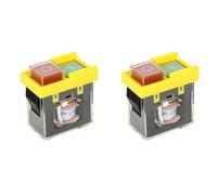 Giwnhvx Lot de 2 interrupteurs de sécurité universels Kjd6 5E4 250 V 6 A : étanche électromagnétique, interrupteur à outil contre les pannes de courant, bouton de démarrage