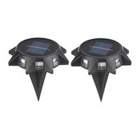 Giwnhvx Lot de 2 lampes souterraines exquises pour l'extérieur avec éclairage automatique - lumière solaire multi-usage enterrée - lumière solaire de sol durable, facile à installer, facile à utiliser