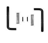 Giwnhvx Lot de 2 loquets à ressort de porte pour remorques utilitaires à main, goupille de portail de remorque, loquet de portail de remorque