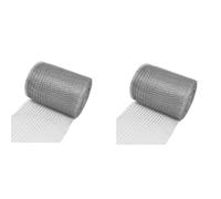 Giwnhvx Lot de 2 mailles métalliques en acier inoxydable de 12,7 cm x 6 m