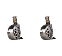 Giwnhvx Lot de 2 mesures de travail du bois en acier inoxydable - Imperméables et anti-ruban - 5 m x 25 mm