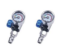 Giwnhvx Lot de 2 mini manomètres de pression de 6,35 mm avec buse pour outil