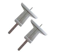 Giwnhvx Lot de 2 mini règles d'inspection en acier inoxydable pour pneus de voiture