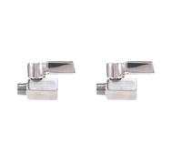 Giwnhvx Lot de 2 mini robinets à boisseau sphérique en acier inoxydable 304 de 6,35 mm, filetage NPT X mâle NPT, vanne d'arrêt