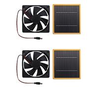 Giwnhvx Lot de 2 mini ventilateurs d'extraction d'air solaires 14 cm 12 V 5 W pour poulailler