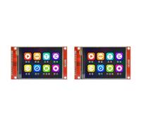 Giwnhvx Lot de 2 modules d'affichage LCD TFT 240 x 320 SPI 7,1 cm - Port série SPI 51 Drive ILI9341V - Module de port série LCD STM32