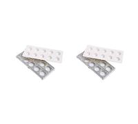 Giwnhvx Lot de 2 moules à pâtes italiens pour raviolis - Plateau à bords carrés pour une fixation parfaite et une forme parfaite - Grand moule à raviolis