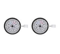 Giwnhvx Lot de 2 mouvements mécaniques automatiques NH36/NH36A 24 joyaux, couronne blanche à 3.0 mécanismes de rechange