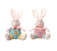 Giwnhvx Lot de 2 nains de Pâques en peluche sans visage - Décorations de Pâques - Faciles à utiliser