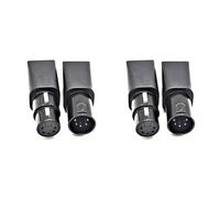 Giwnhvx Lot de 2 paires de connecteurs RJ45 Ethernet RJ45 vers XLR 5 broches femelle et mâle pour audio et vidéo