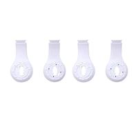 Giwnhvx Lot de 2 paires de coques intérieures de rechange pour casque sans fil Studio 3.0 Blanc