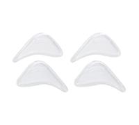 Giwnhvx Lot de 2 paires de coussinets d'orteils en gel pour chaussures pointues trop grandes Transparent