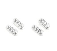 Giwnhvx Lot de 2 paires de mini protège-tibias en EVA absorbant les chocs pour le football, taille S, blanc