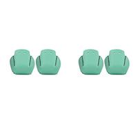 Giwnhvx Lot de 2 paires de protège-orteils en polyuréthane avec 4 trous Vert