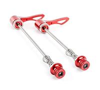 Giwnhvx Lot de 2 paires de roues de vélo à dégagement rapide pour VTT Rouge