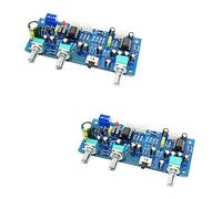 Giwnhvx Lot de 2 panneaux de préampli 2.1 canaux pour caisson de basses - Filtre passe-bas - Préamplificateur basse (produit fini)