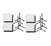 Giwnhvx Lot de 2 pièces de rechange compatibles avec aspirateur robot V8S X750 X785 V80, filtres HEPA, brosse latérale