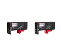 Giwnhvx Lot de 2 piles bouton universelles BT-168 AA/AAA/C/D/9 V/1,5 V avec code couleur - Testeur de tension BT168