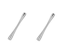 Giwnhvx Lot de 2 piliers à cocktail en acier inoxydable pour fruits frais, épices, barres glacées, outils de 26 cm