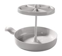 Giwnhvx Lot de 2 plaques de cuisson à bacon pour micro-ondes - Anti-éclaboussures - Avec couvercle