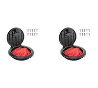 Giwnhvx Lot de 2 plaques de pont avec sac de rangement pour kayak, bateau, pêche, gréement, noir, 15,2 cm