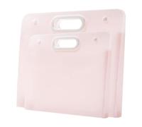 Giwnhvx Lot de 2 pochettes de rangement en plastique pour étudiants, dessins d'étudiants, œuvres d'art pour enfants, faciles à installer, rose