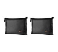 Giwnhvx Lot de 2 pochettes ignifuges et étanches pour documents - Pochette pour documents et espèces